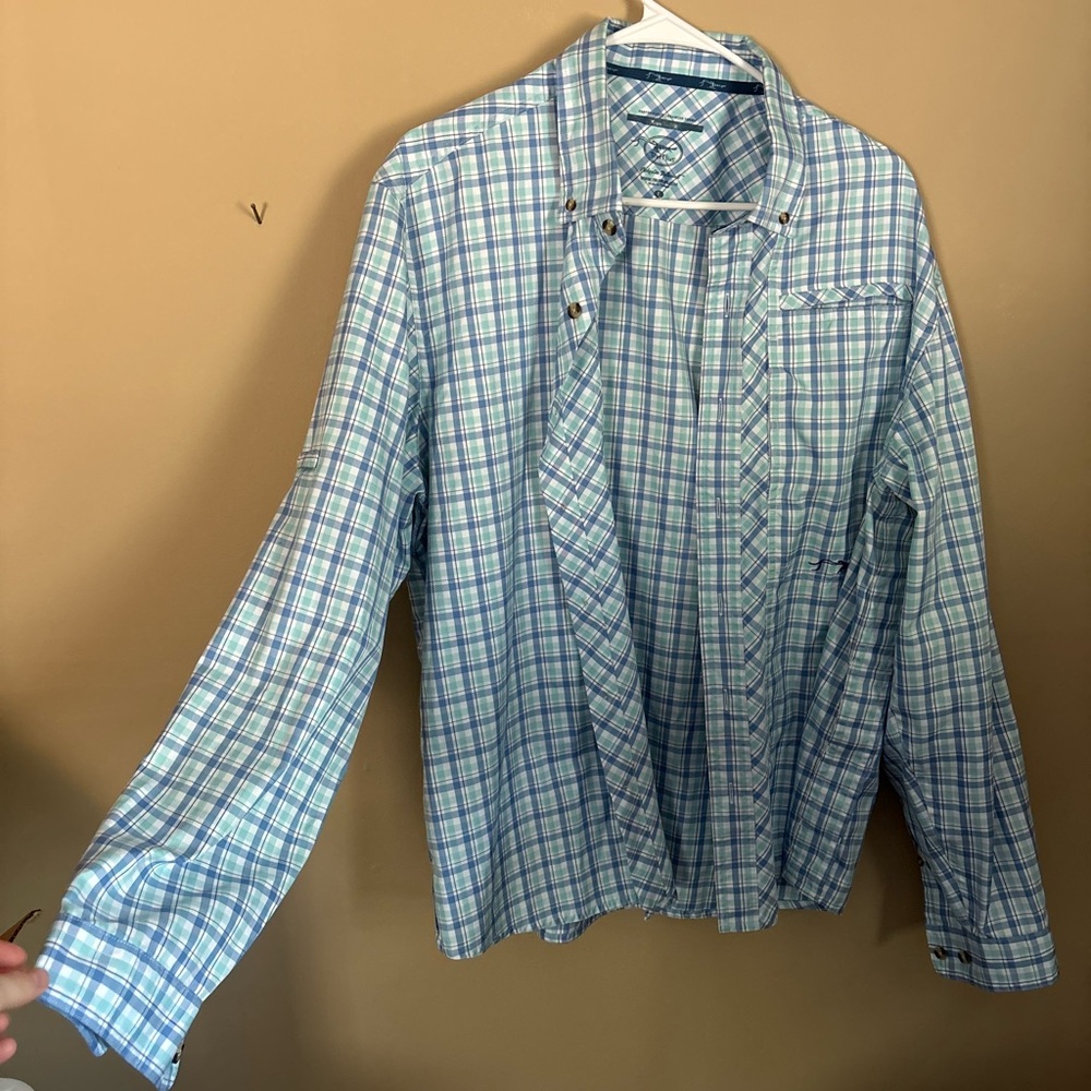 Casual Plaid Button-Down Shirt for Men